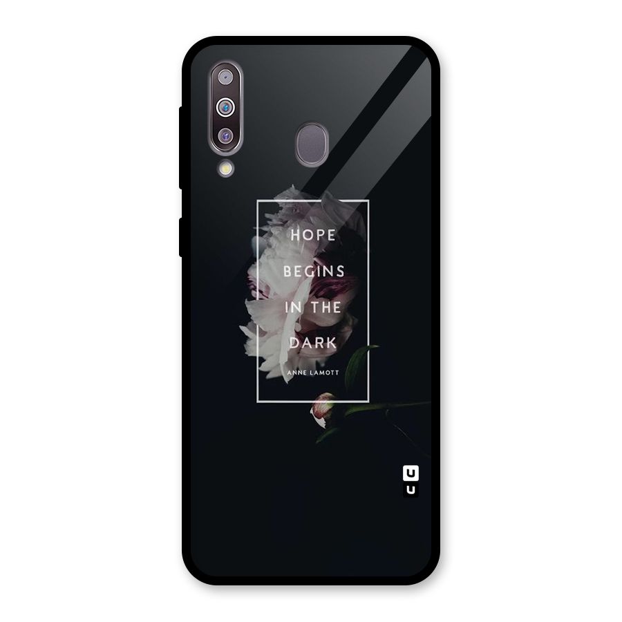 Dark Hope Glass Back Case for Galaxy M30