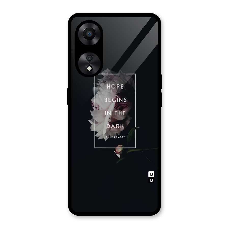 Dark Hope Glass Back Case for Oppo A78