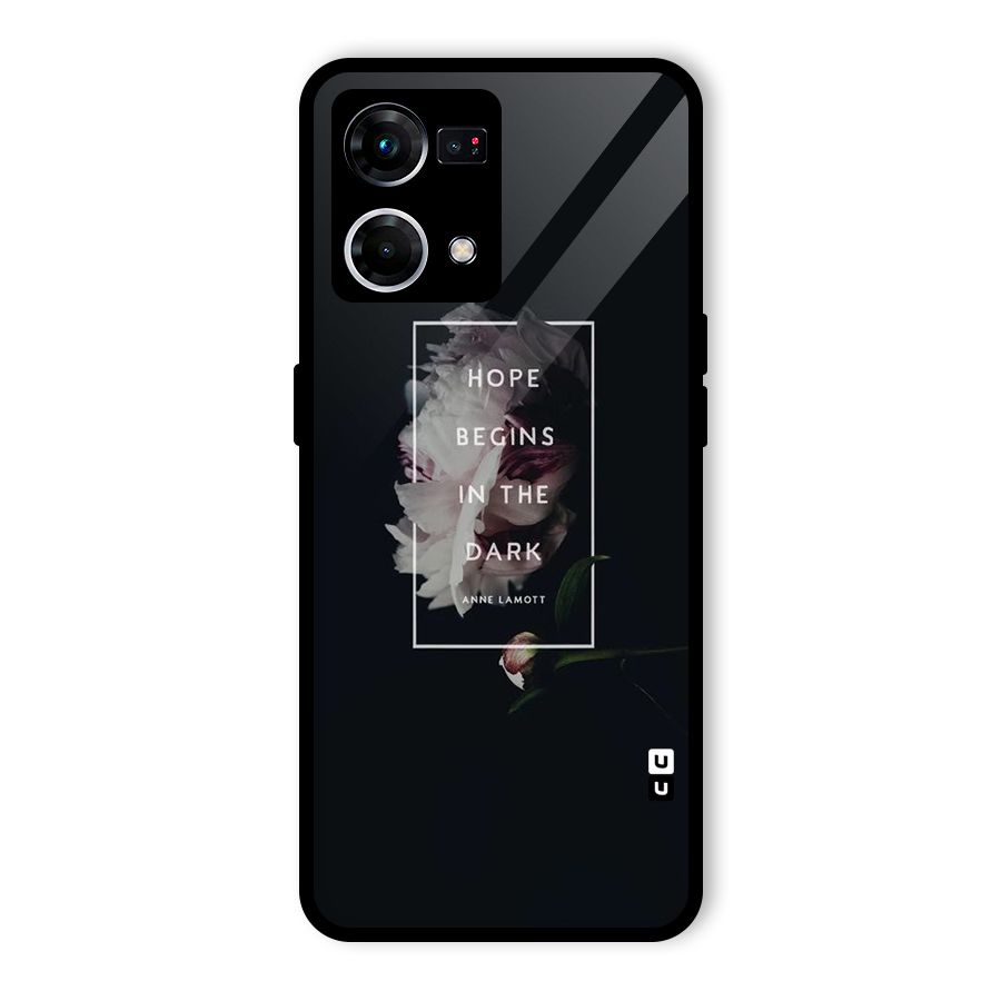 Dark Hope Glass Back Case for Oppo F21 Pro 4G