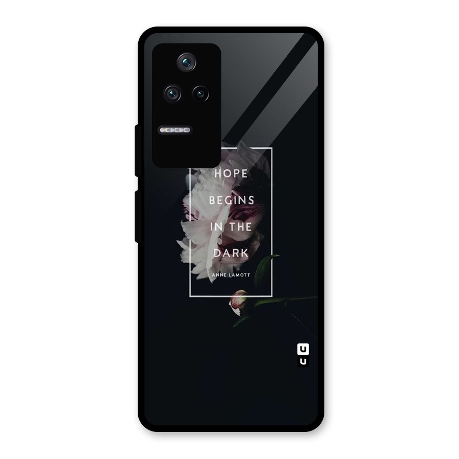 Dark Hope Glass Back Case for Poco F4 5G