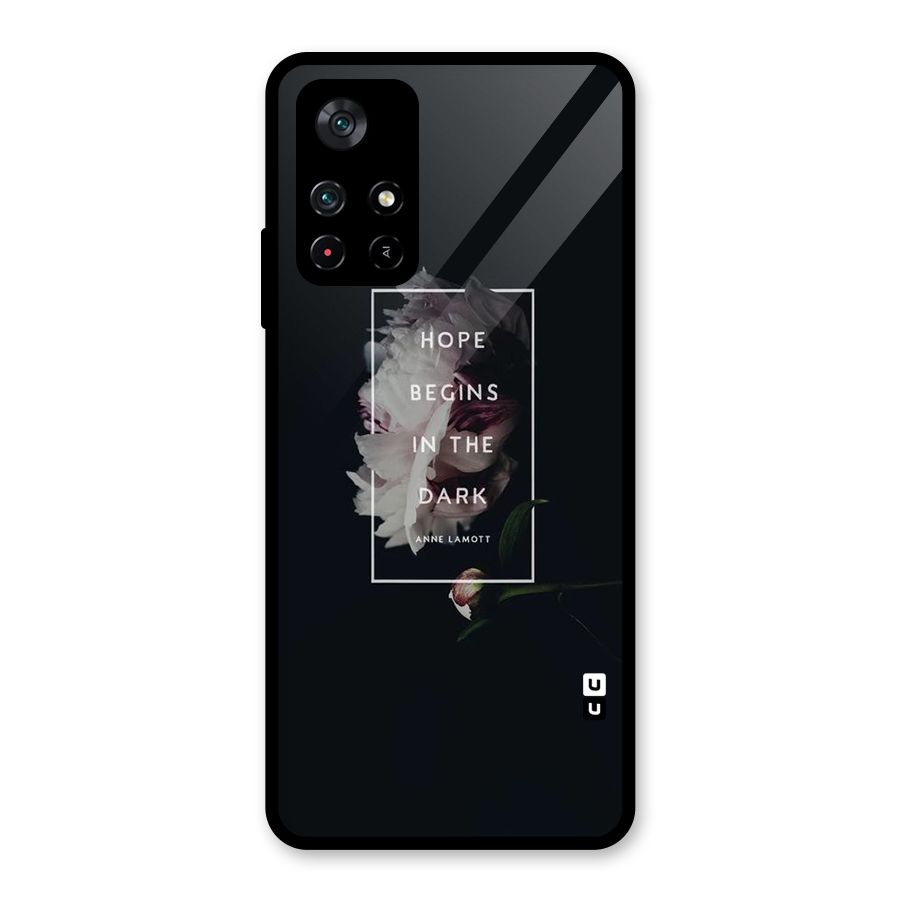 Dark Hope Glass Back Case for Poco M4 Pro 5G