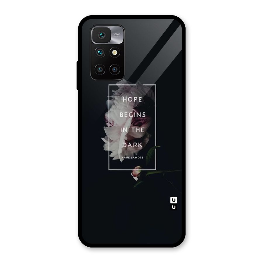 Dark Hope Glass Back Case for Redmi 10 Prime