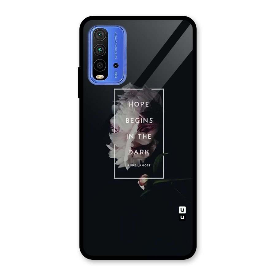 Dark Hope Glass Back Case for Redmi 9 Power