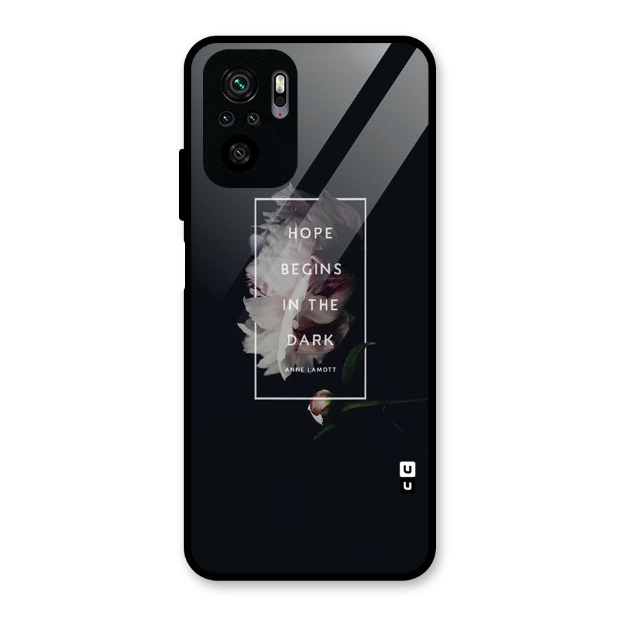 Dark Hope Glass Back Case for Redmi Note 11 SE