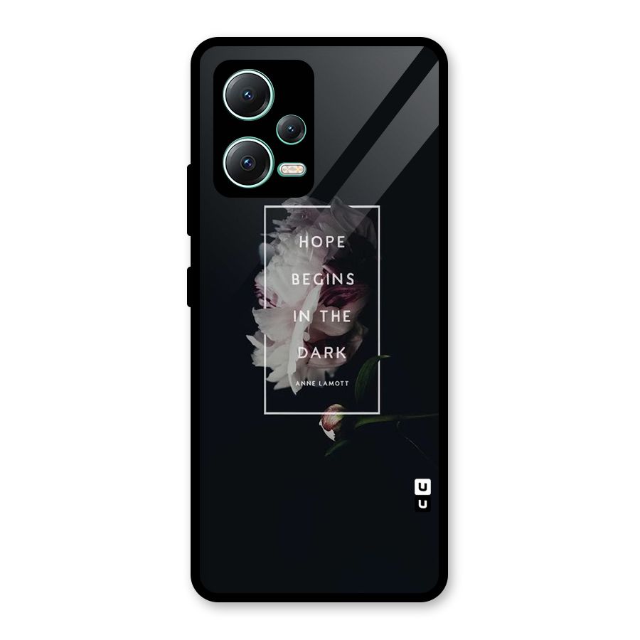 Dark Hope Glass Back Case for Redmi Note 12 5G