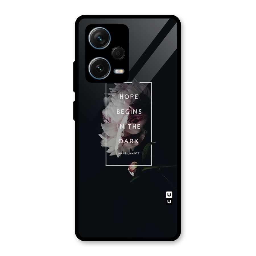 Dark Hope Glass Back Case for Redmi Note 12 Pro Plus 5G