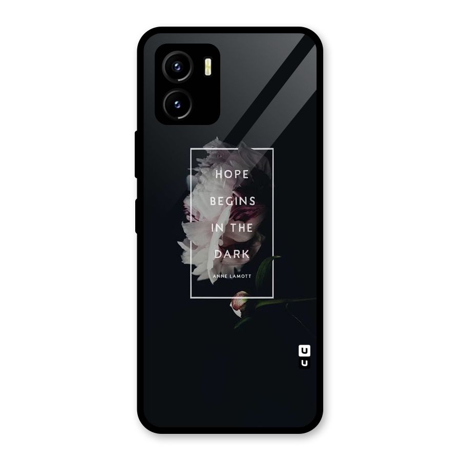 Dark Hope Glass Back Case for Vivo Y15s