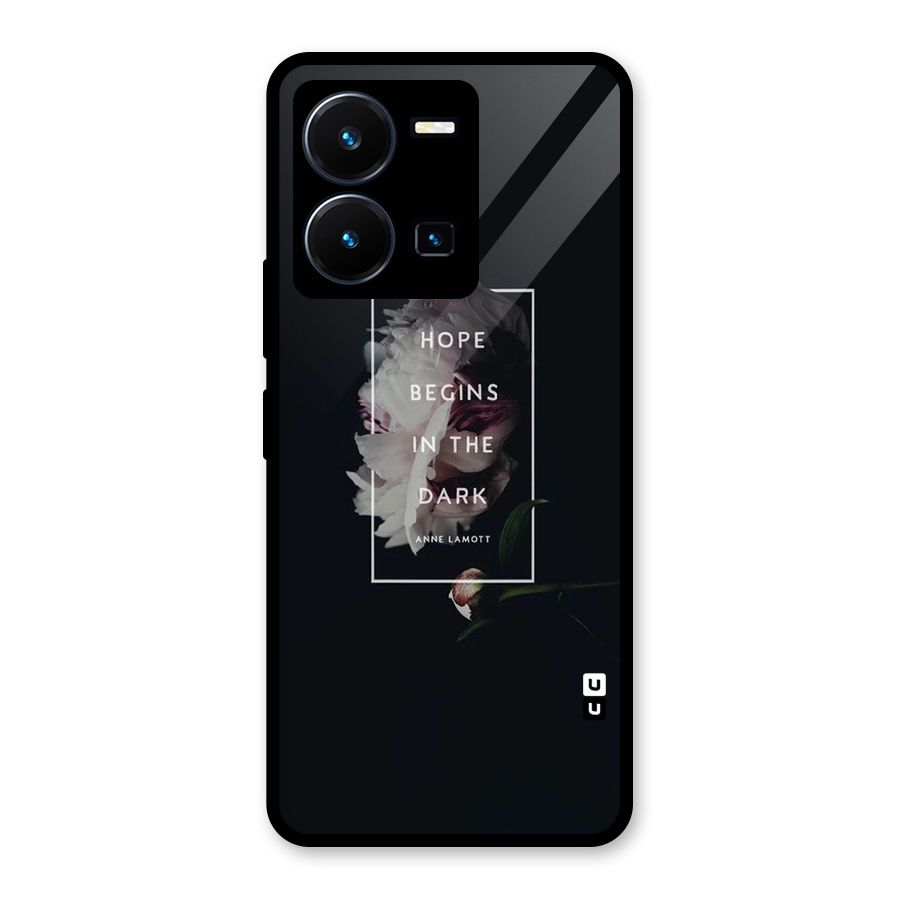 Dark Hope Glass Back Case for Vivo Y35