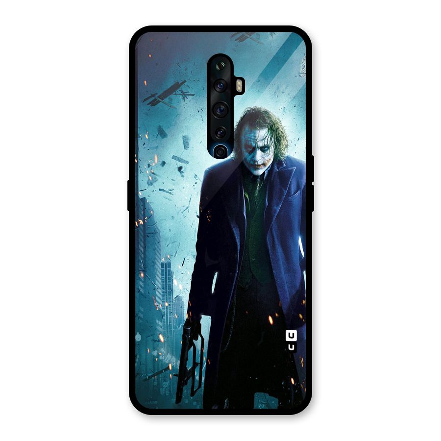 Dark Knight Joker Glass Back Case for Oppo Reno2 F