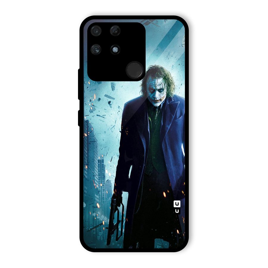 Dark Knight Joker Glass Back Case for Realme Narzo 50A