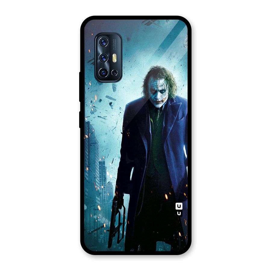Dark Knight Joker Glass Back Case for Vivo V17