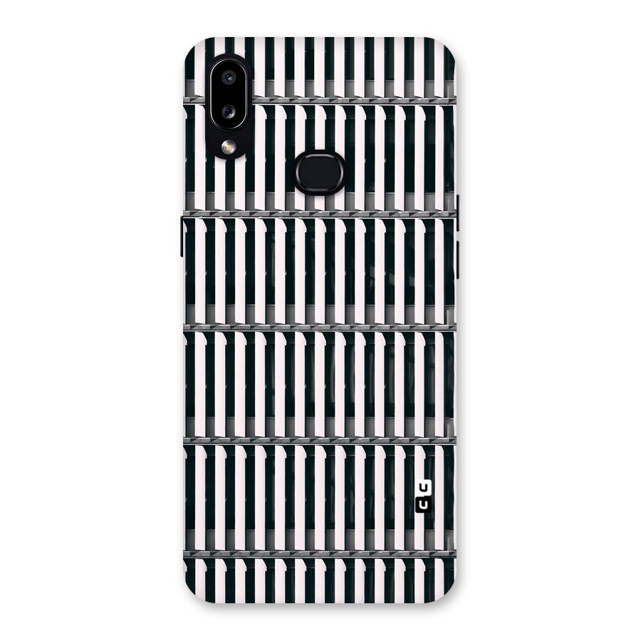 Dark Lines Pattern Back Case for Galaxy A10s