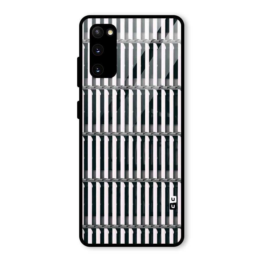 Dark Lines Pattern Glass Back Case for Galaxy S20 FE 5G
