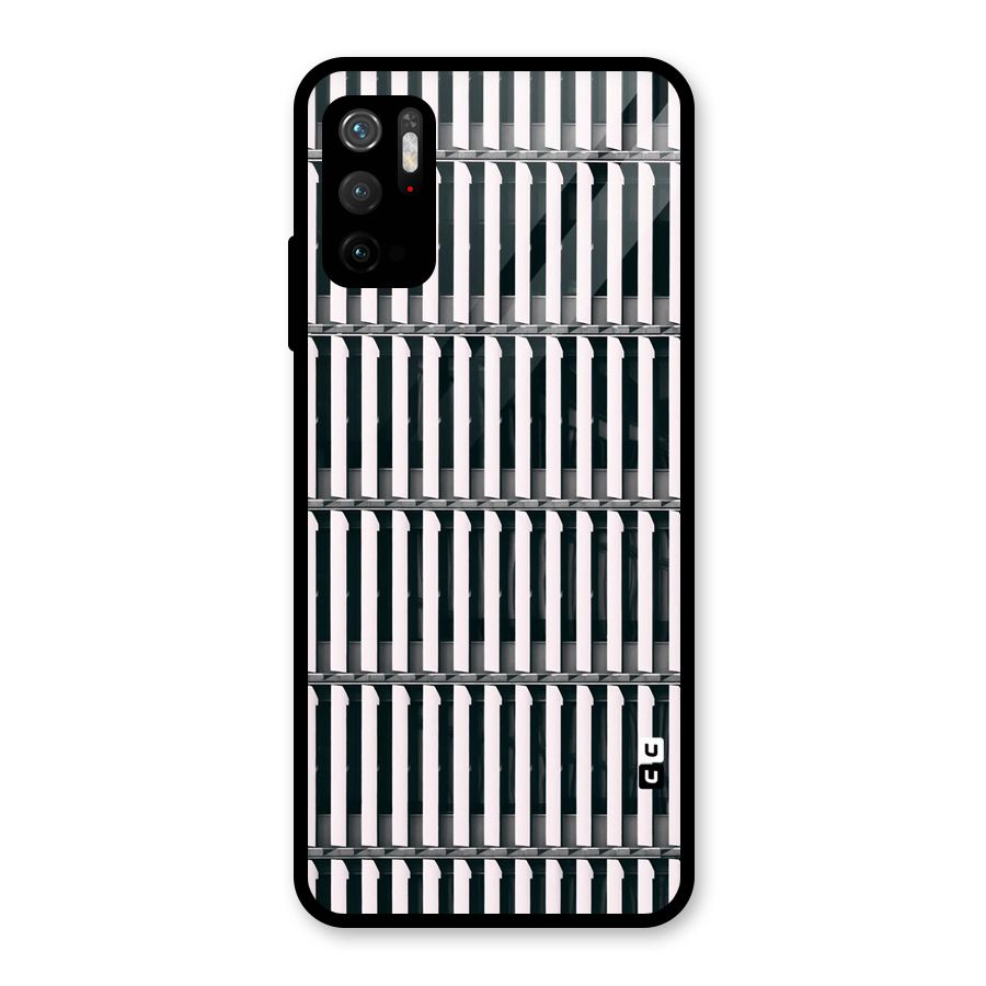 Dark Lines Pattern Glass Back Case for Poco M3 Pro 5G