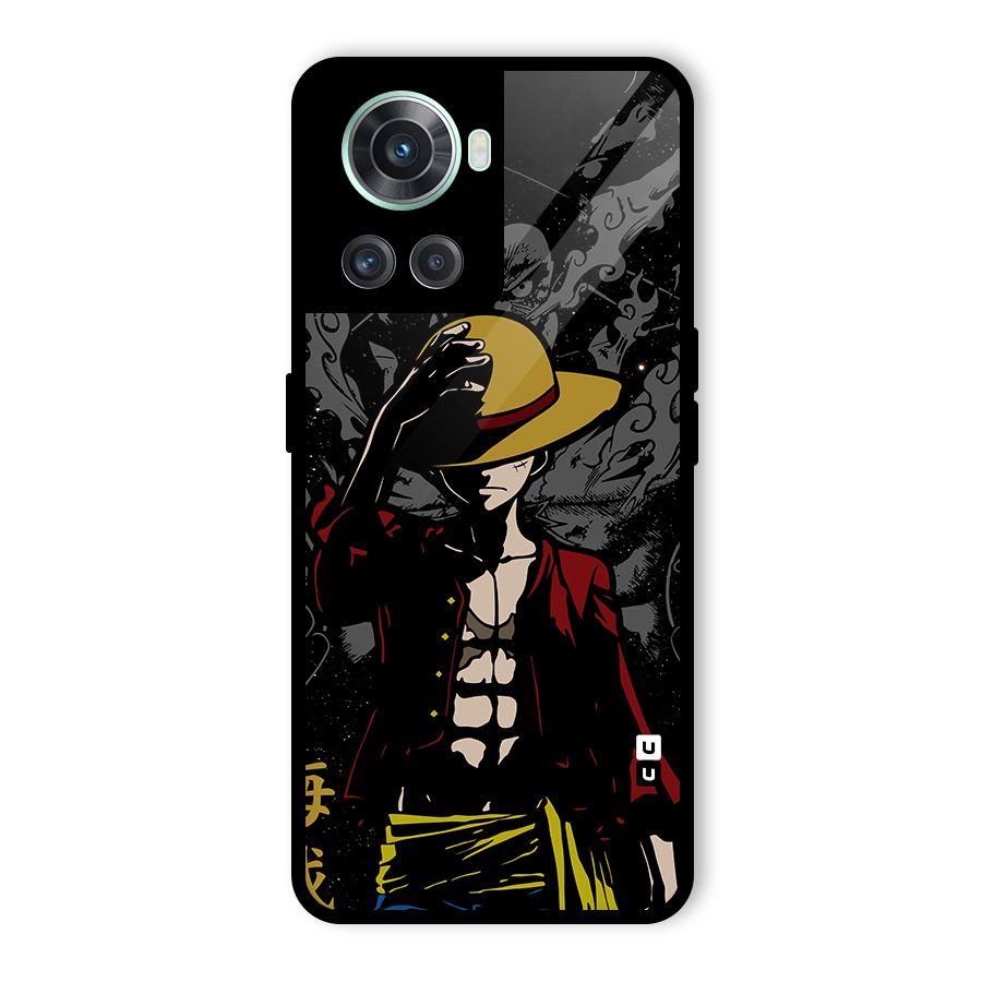 Dark Luffy Art Glass Back Case for OnePlus 10R
