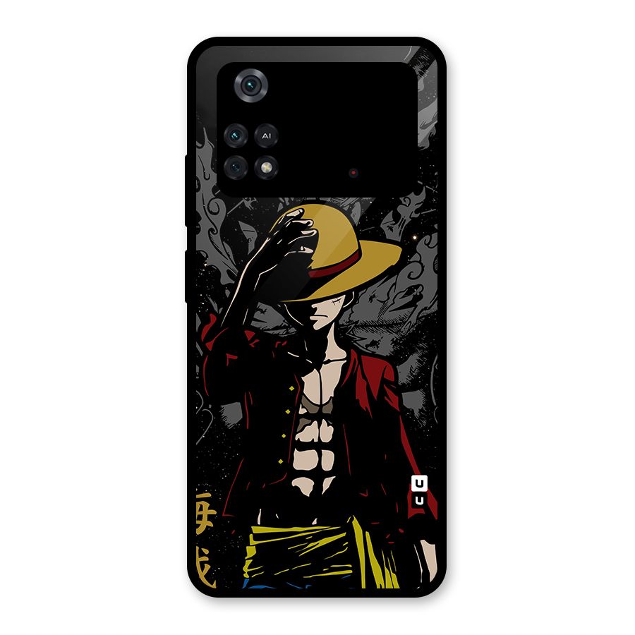 Dark Luffy Art Glass Back Case for Poco M4 Pro 4G