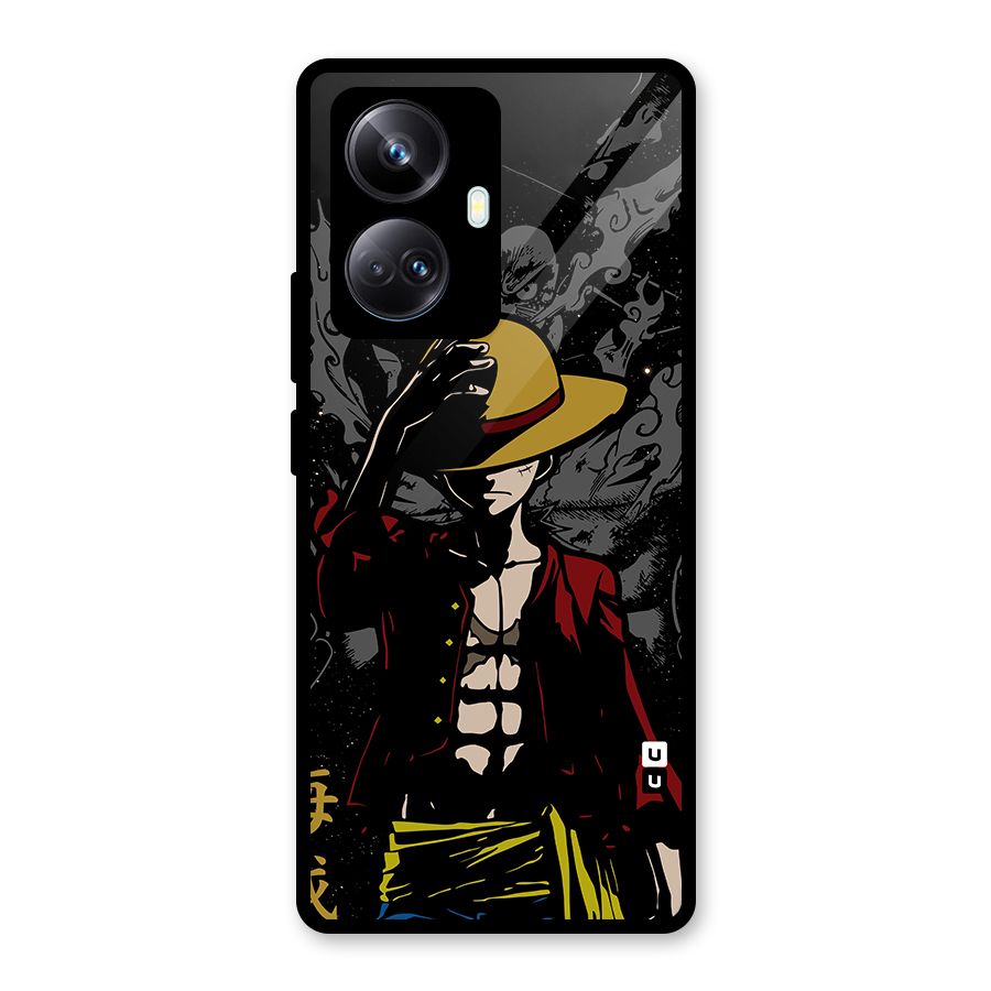 Dark Luffy Art Glass Back Case for Realme 10 Pro Plus