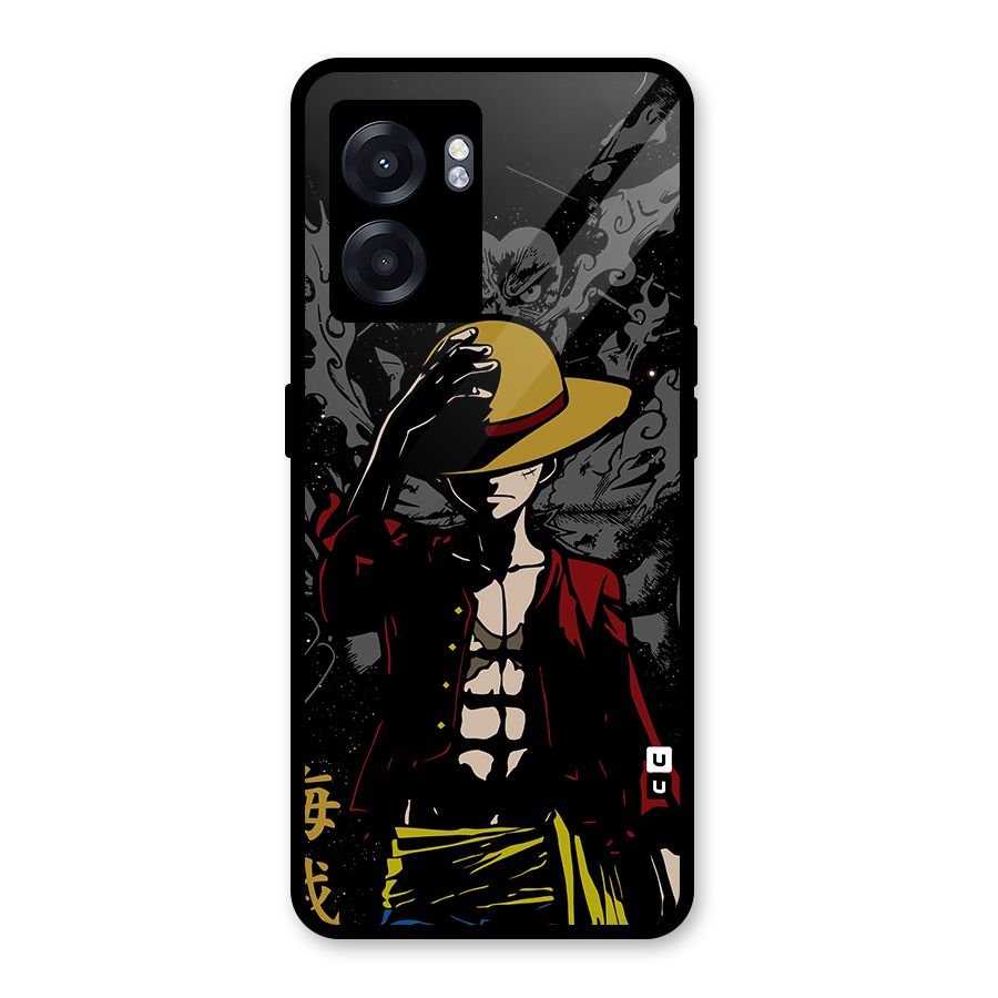 Dark Luffy Art Glass Back Case for Realme Narzo 50 5G