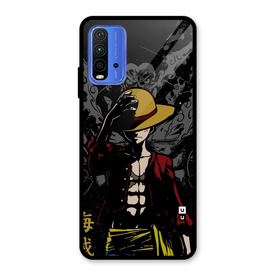 Dark Luffy Art Glass Back Case for Redmi 9 Power
