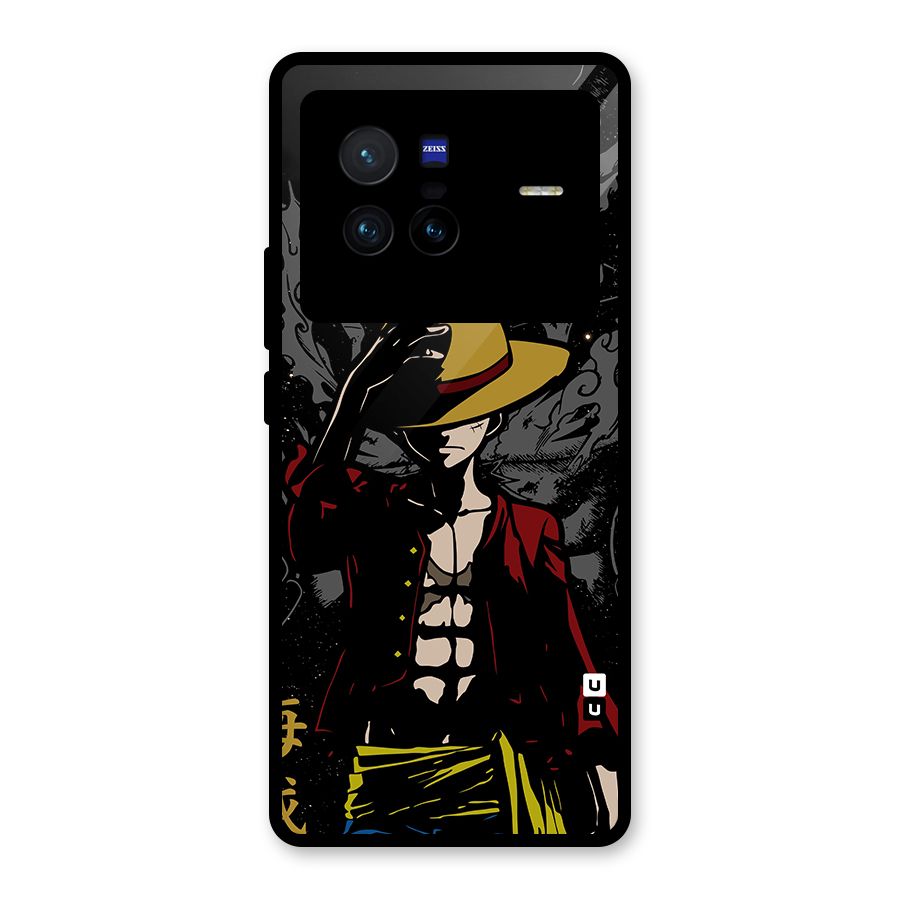 Dark Luffy Art Glass Back Case for Vivo X80
