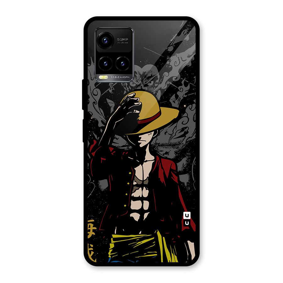 Dark Luffy Art Glass Back Case for Vivo Y21A