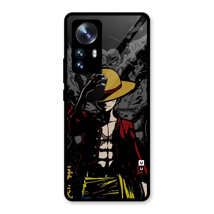 Dark Luffy Art Glass Back Case for Xiaomi 12 Pro