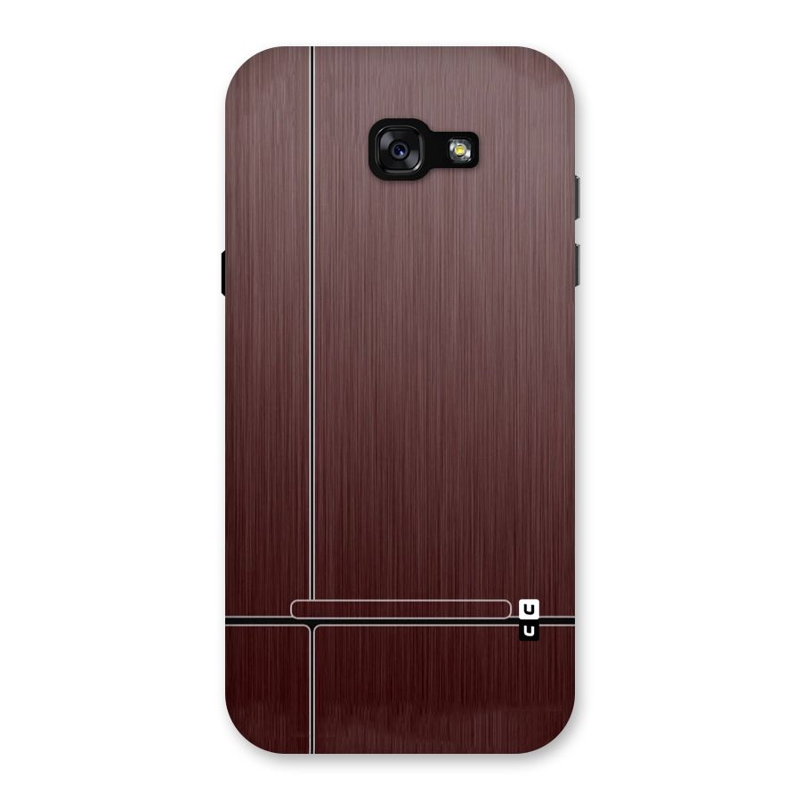 Dark Maroon Classic Design Back Case for Galaxy A7 (2017)