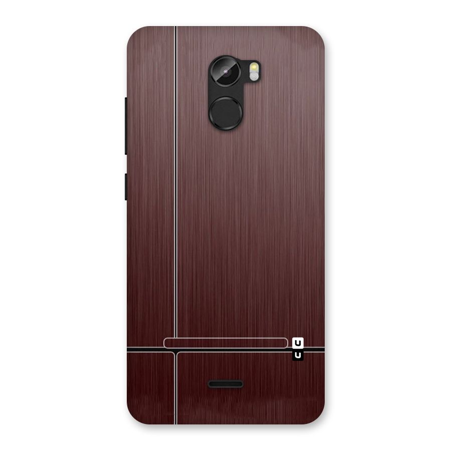 Dark Maroon Classic Design Back Case for Gionee X1