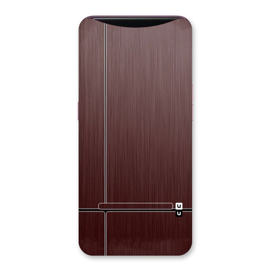 Dark Maroon Classic Design Back Case for Oppo Find X