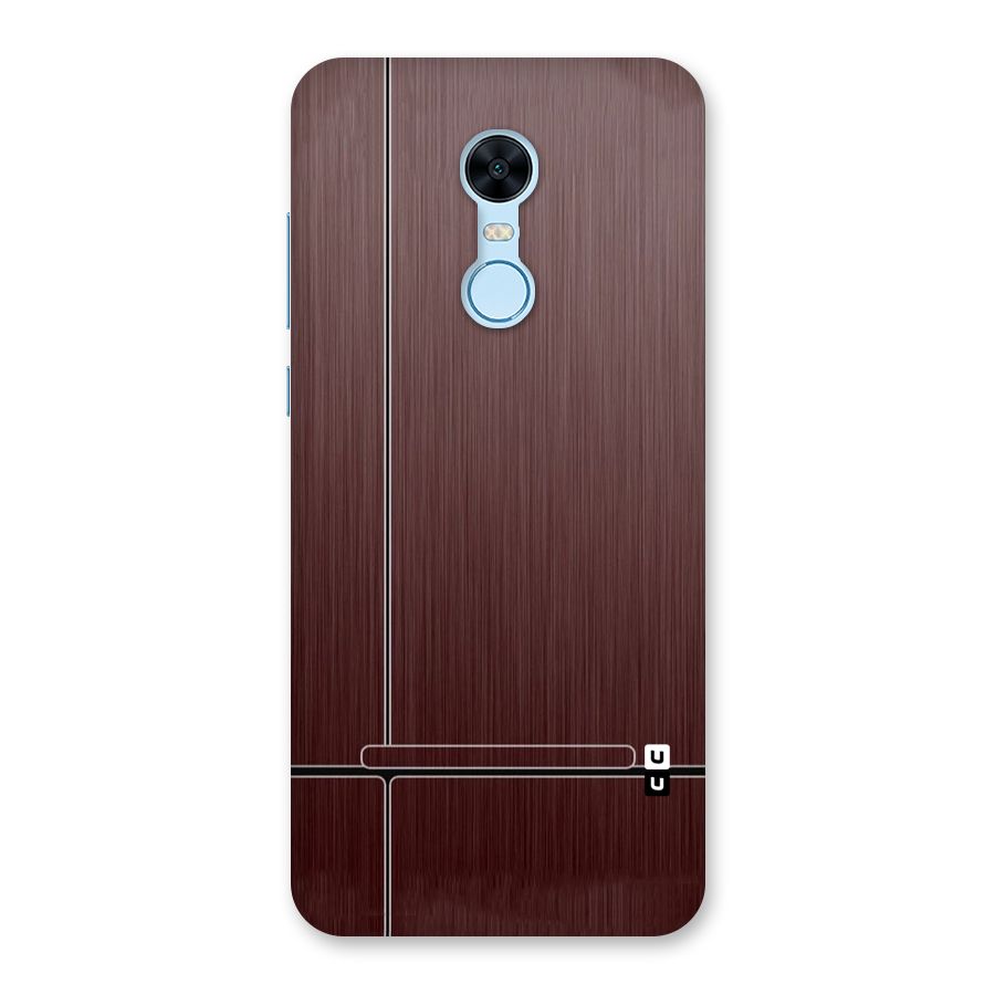 Dark Maroon Classic Design Back Case for Redmi Note 5