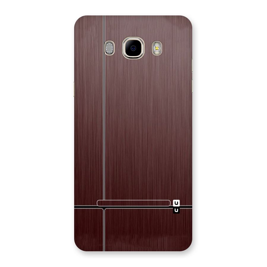 Dark Maroon Classic Design Back Case for Samsung Galaxy J7 2016
