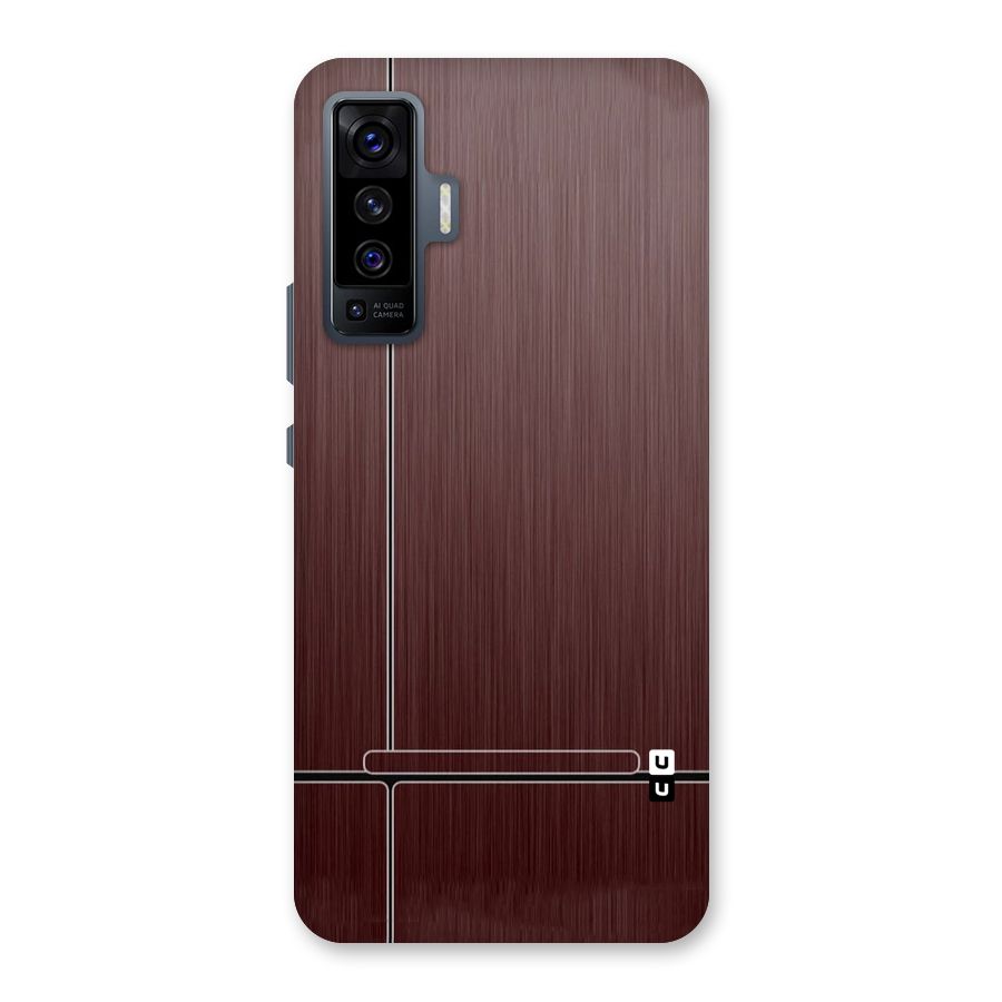 Dark Maroon Classic Design Back Case for Vivo X50