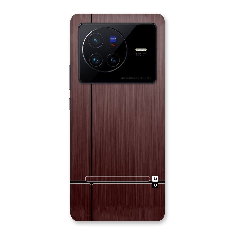 Dark Maroon Classic Design Back Case for Vivo X80