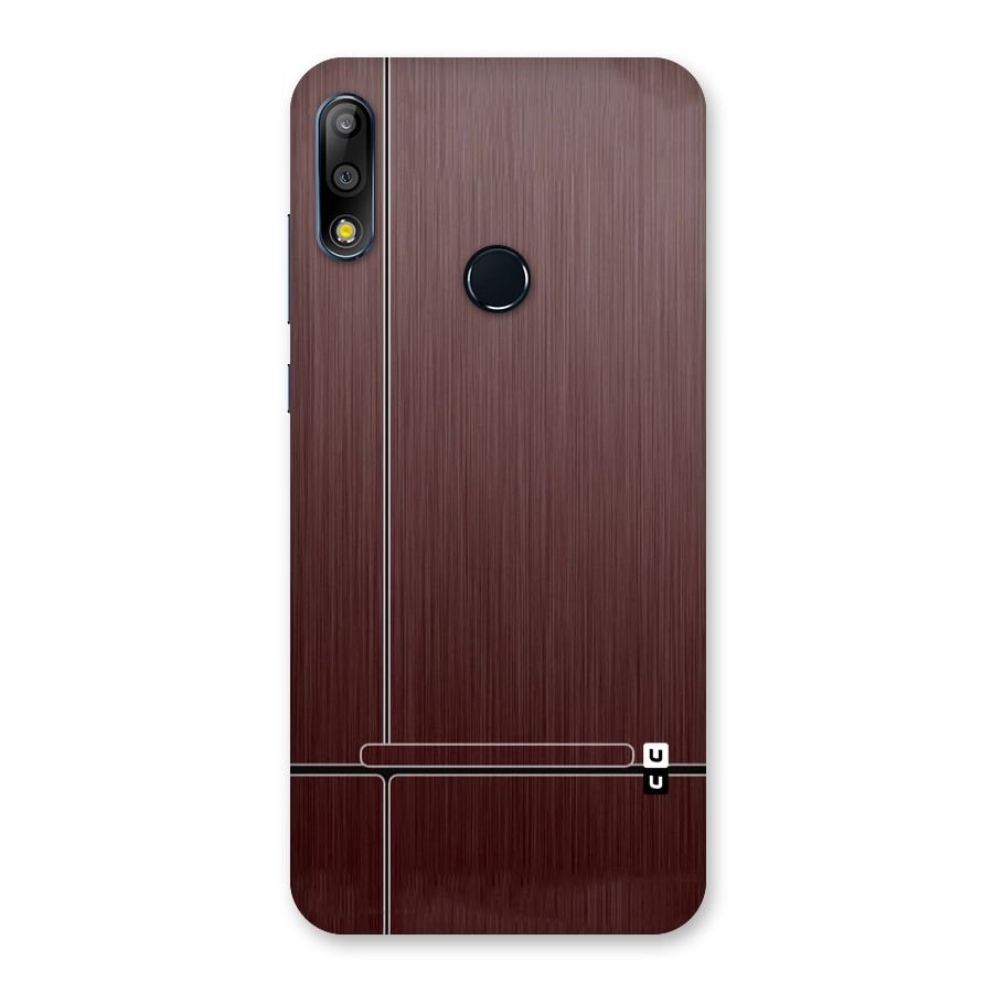 Dark Maroon Classic Design Back Case for Zenfone Max Pro M2