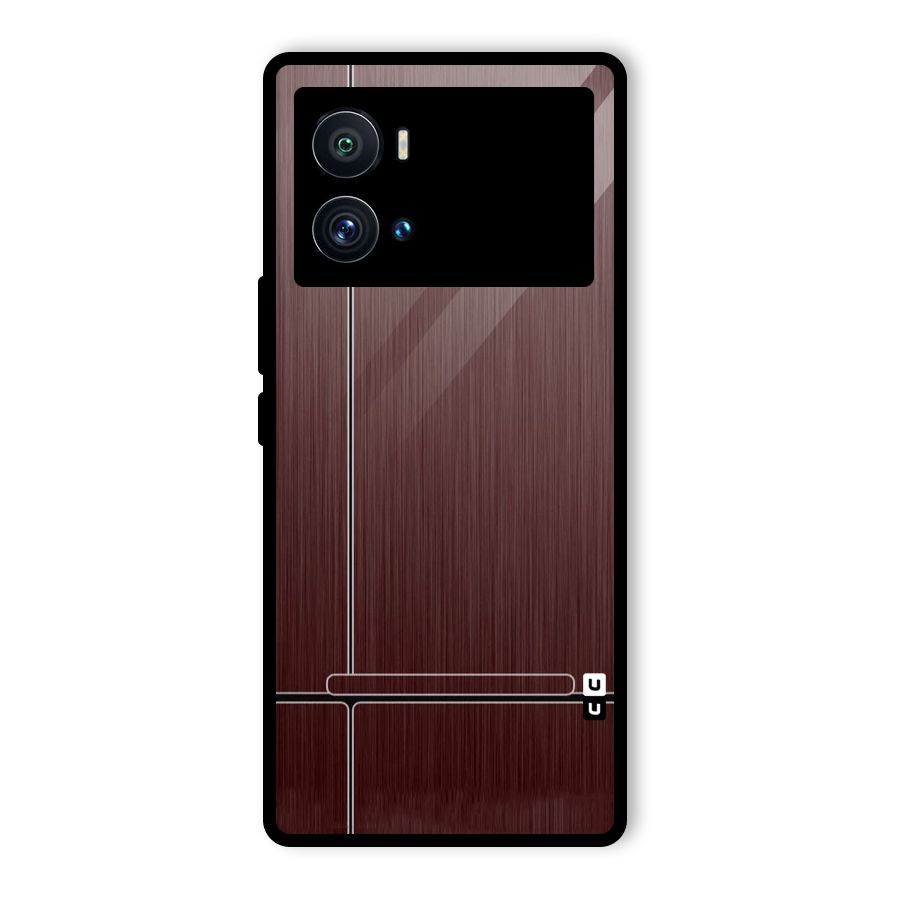 Dark Maroon Classic Design Glass Back Case for Vivo iQOO 9 Pro