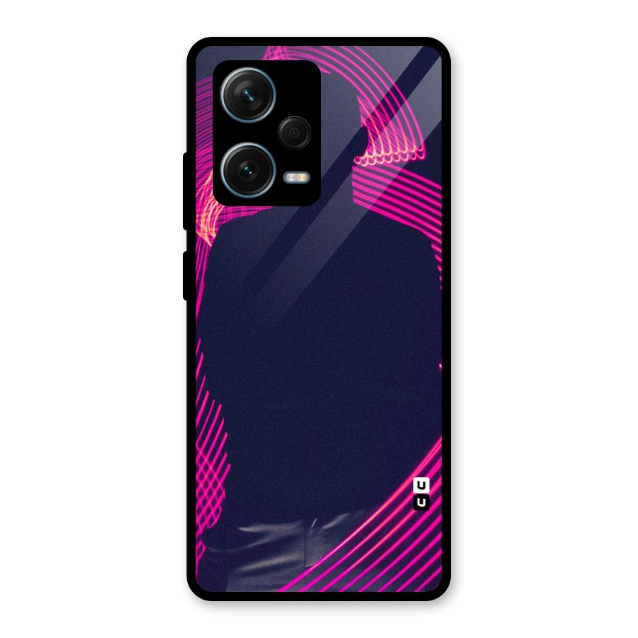 Dark Night DJ Glass Back Case for Redmi Note 12 Pro Plus 5G