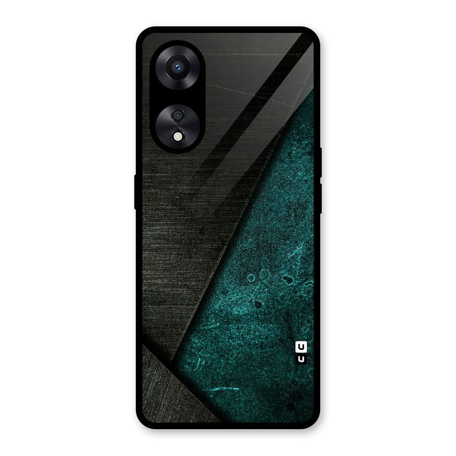 Dark Olive Green Glass Back Case for Oppo A78