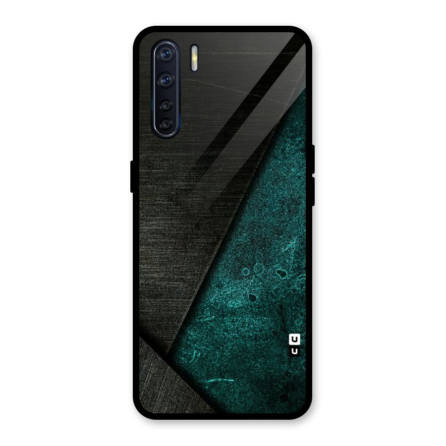 Dark Olive Green Glass Back Case for Oppo F15
