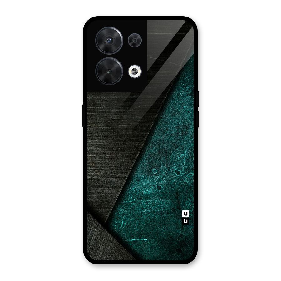 Dark Olive Green Glass Back Case for Oppo Reno8 5G