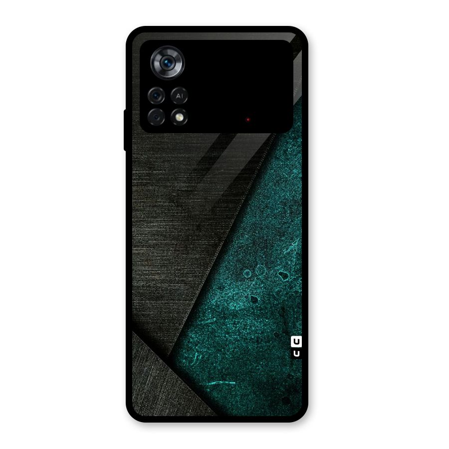 Dark Olive Green Glass Back Case for Poco X4 Pro 5G