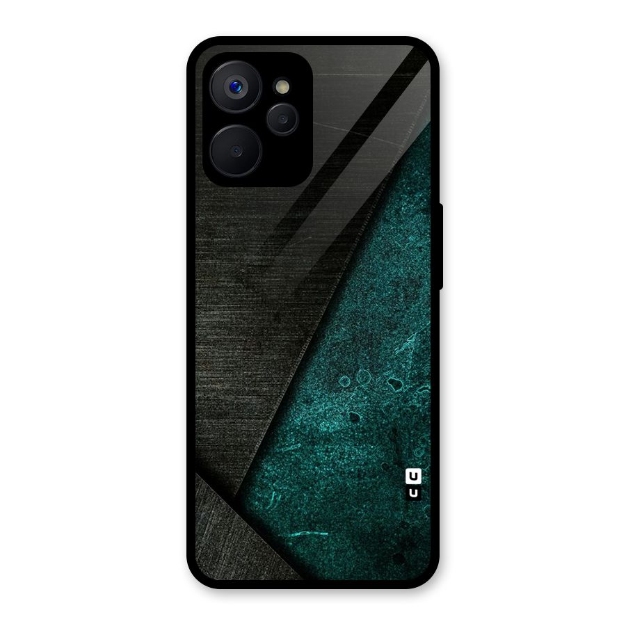 Dark Olive Green Glass Back Case for Realme 9i 5G