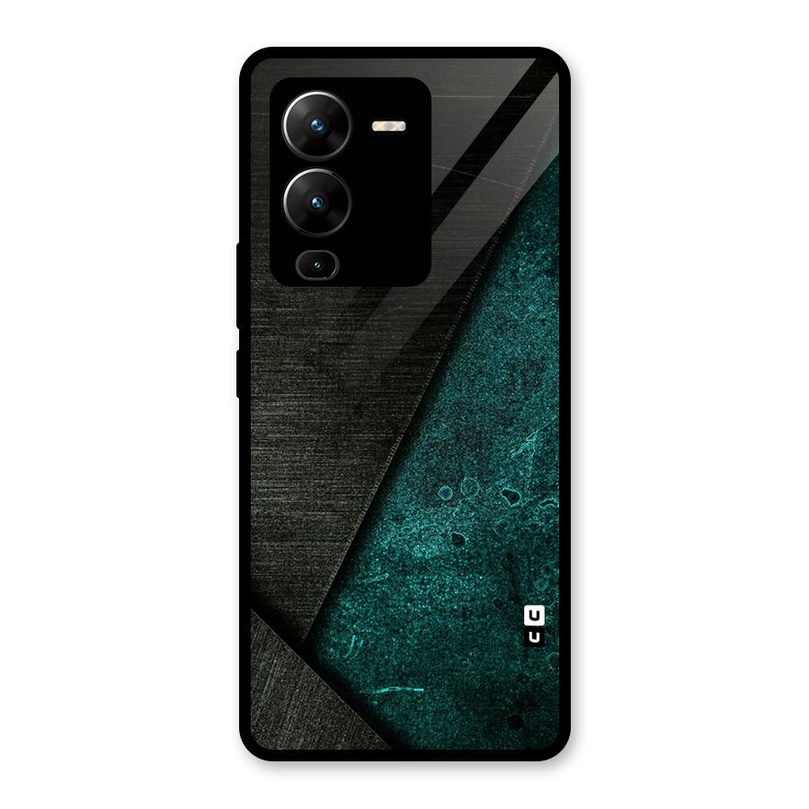 Dark Olive Green Glass Back Case for Vivo V25 Pro