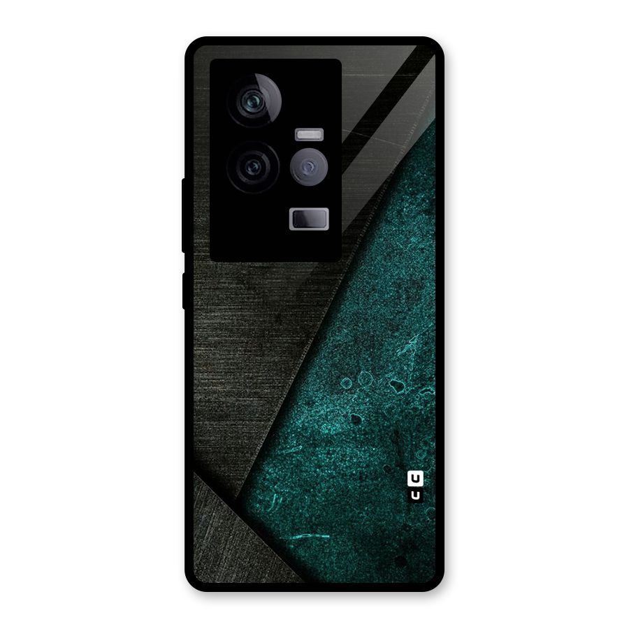 Dark Olive Green Glass Back Case for Vivo iQOO 11 5G