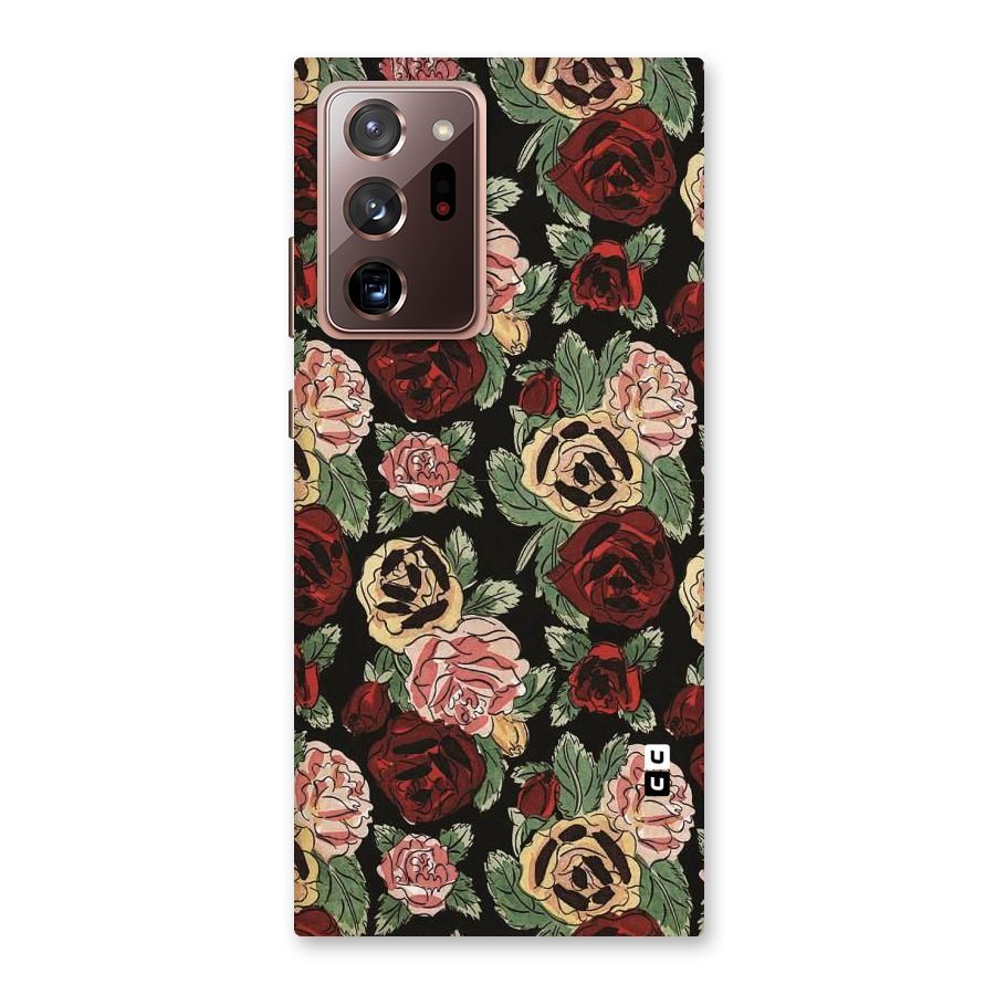 Dark Pastel Flowers Back Case for Galaxy Note 20 Ultra