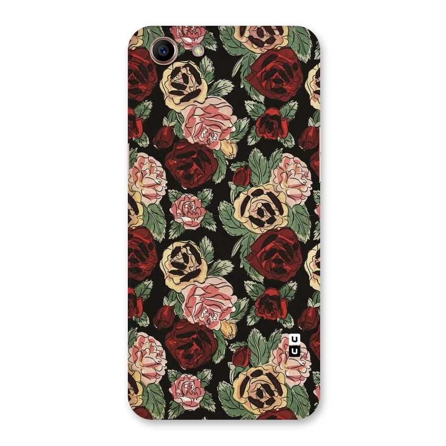 Dark Pastel Flowers Back Case for Oppo A83 (2018)