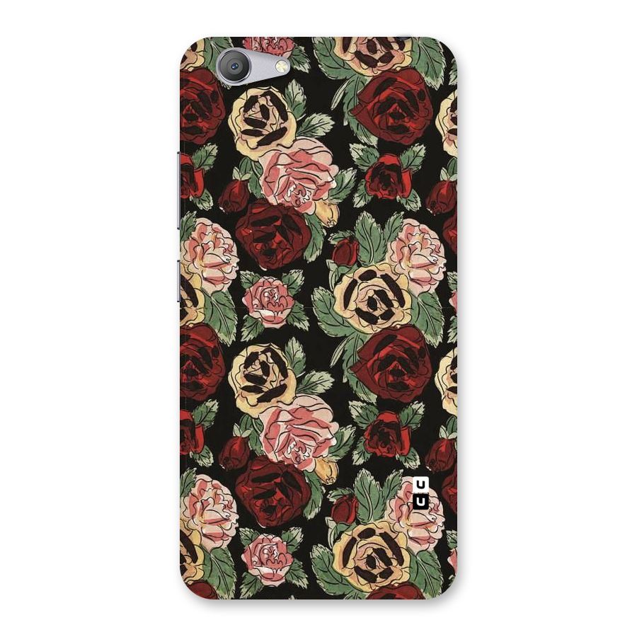Dark Pastel Flowers Back Case for Vivo Y53