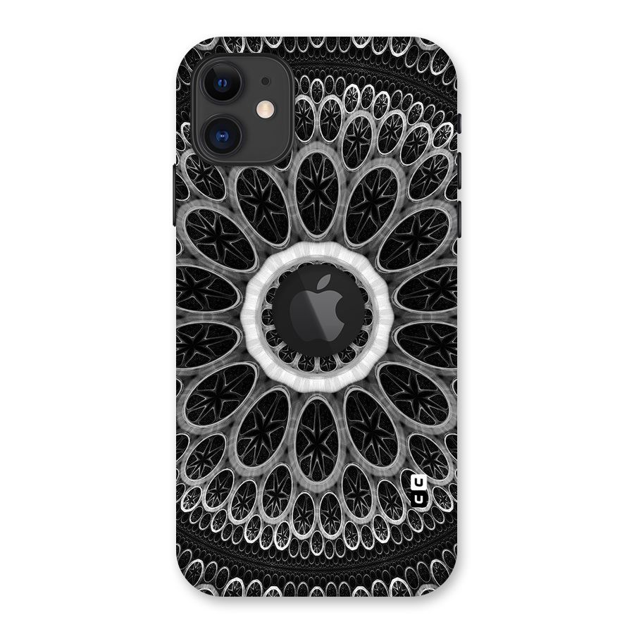 Dark Pattern Art Back Case for iPhone 11 Logo Cut