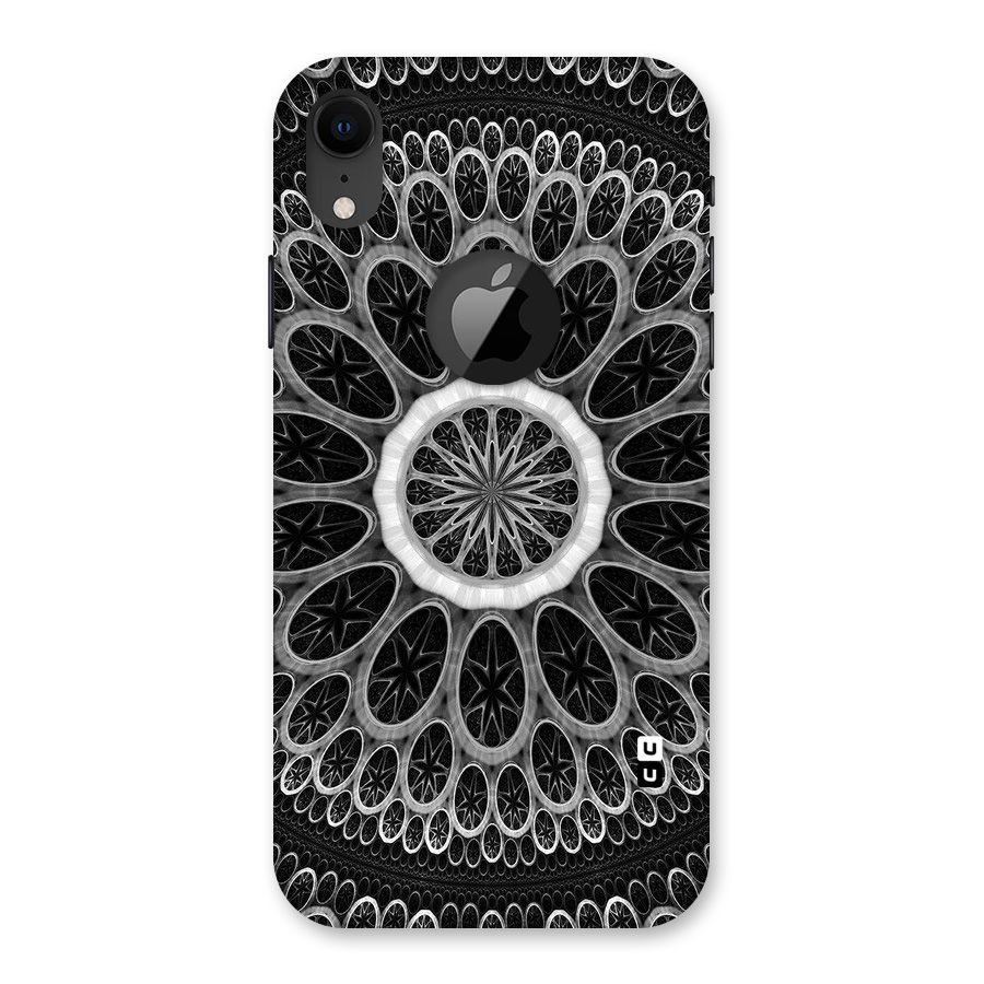 Dark Pattern Art Back Case for iPhone XR Logo Cut