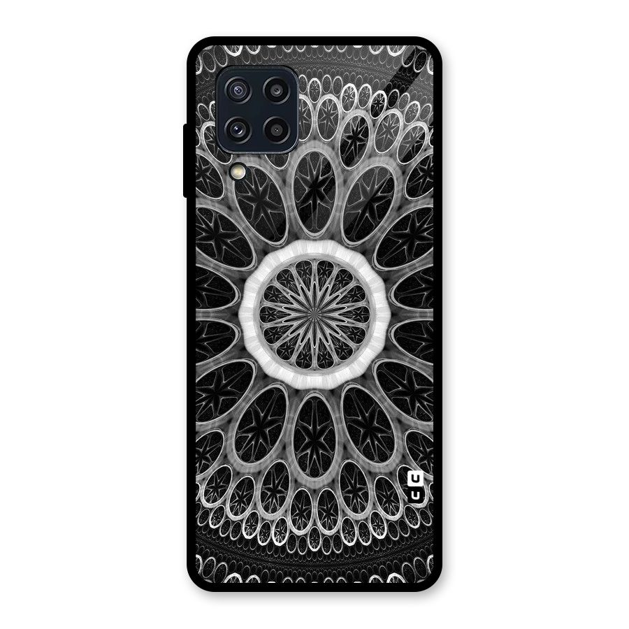 Dark Pattern Art Glass Back Case for Galaxy M32