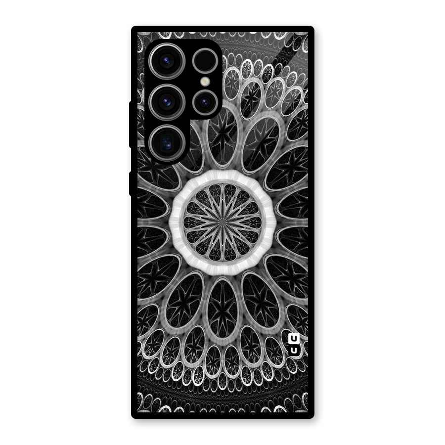 Dark Pattern Art Glass Back Case for Galaxy S23 Ultra